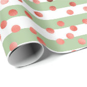 Strawberry Pattern Baby Shower  Cadeaupapier (Rol Hoek)
