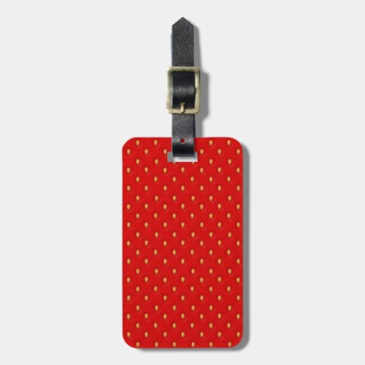 Strawberry Pattern Bagagelabel (Voorkant verticaal)
