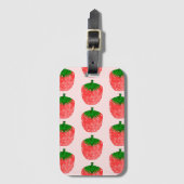 Strawberry Pattern Bagagelabel (Voorkant (verticaal))