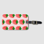 Strawberry Pattern Bagagelabel (Voorkant (horizontaal))