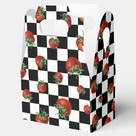 Strawberry Pattern Bedankdoosjes (Geopend)