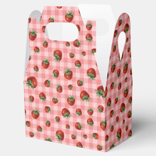 Strawberry Pattern Bedankdoosjes (Geopend)