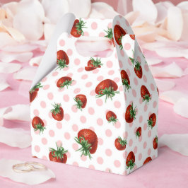 Strawberry Pattern Bedankdoosjes