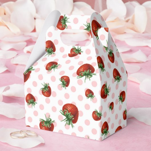 Strawberry Pattern Bedankdoosjes (Huwelijk)