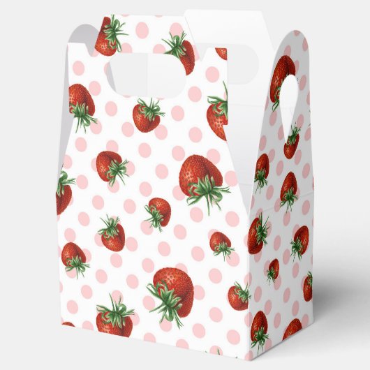 Strawberry Pattern Bedankdoosjes (Geopend)
