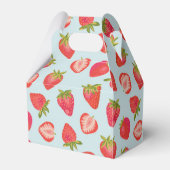 Strawberry Pattern Bedankdoosjes (Achterkant)