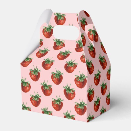 Strawberry Pattern Bedankdoosjes (Achterkant)