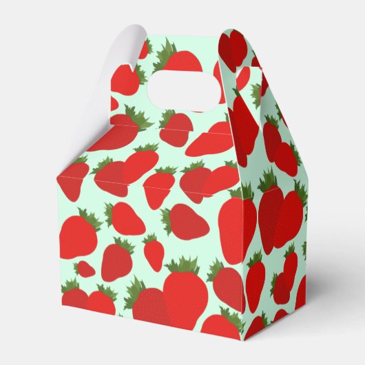 Strawberry Pattern Bedankdoosjes (Achterkant)