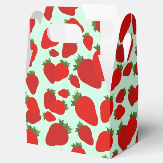 Strawberry Pattern Bedankdoosjes (Geopend)
