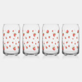 Strawberry Pattern Blikvorm Glas (Rechts)