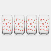 Strawberry Pattern Blikvorm Glas (Voorkant)