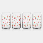Strawberry Pattern Blikvorm Glas (Links)