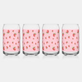 Strawberry Pattern Blikvorm Glas (Rechts)