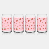 Strawberry Pattern Blikvorm Glas (Links)