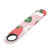 Strawberry Pattern Bottle Opener Sleutelhanger Speed Flessenopener (Voorkant Gekanteld)