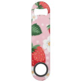 Strawberry Pattern Bottle Opener Sleutelhanger Speed Flessenopener (Achterkant)