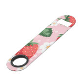 Strawberry Pattern Bottle Opener Sleutelhanger Speed Flessenopener (Achterkant Gekanteld)