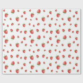 Strawberry Pattern Cadeaupapier (Vlak)