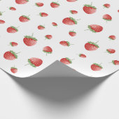 Strawberry Pattern Cadeaupapier (Hoek)