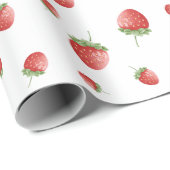 Strawberry Pattern Cadeaupapier (Rol Hoek)