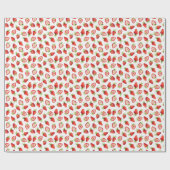 Strawberry Pattern Cadeaupapier (Vlak)