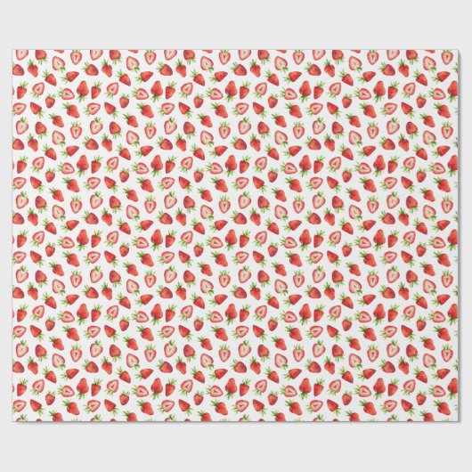Strawberry Pattern Cadeaupapier (Vlak)