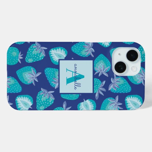 Strawberry Pattern Case-Mate iPhone Case (Achterkant (horizontaal))