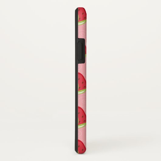 Strawberry Pattern Cell Case - Roze (Achterkant / rechts)