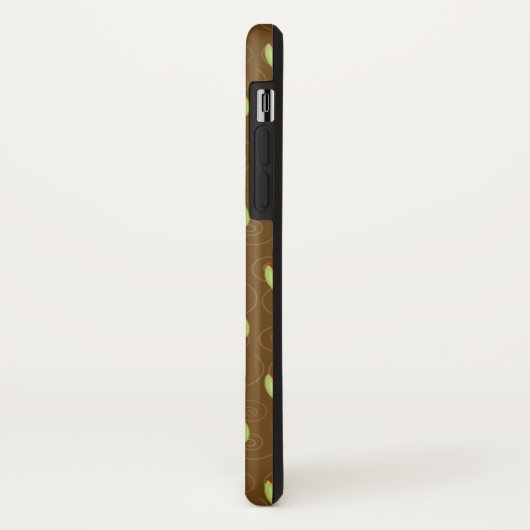 Strawberry Pattern Cell Phone Case - Bruin (Achterkant/links)
