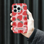Strawberry Pattern Custom Phone Case voor Vrouwen