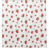 Strawberry Pattern Douchegordijn (Voorkant)
