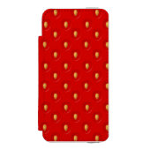 Strawberry Pattern Incipio iPhone Portemonnee Hoesje (Voorkant Agenda)