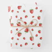 Strawberry Pattern Inpakpapier Vel (In situ)