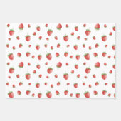 Strawberry Pattern Inpakpapier Vel (Voorkant)