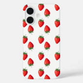 Strawberry Pattern iPhone Case (Achterkant)