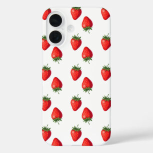 Strawberry Pattern iPhone Case