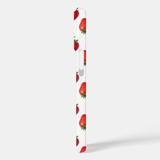 Strawberry Pattern iPhone Case (Achterkant / Links)