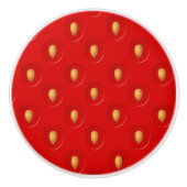 Strawberry Pattern Keramische Knop (Voorkant)