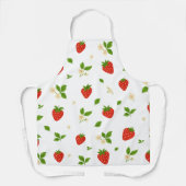 Strawberry Pattern Kitchen Apron Schort (Voorkant)