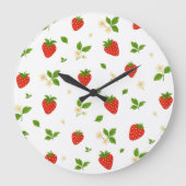 Strawberry Pattern Kitchen Wall Clock Grote Klok (Voorkant)