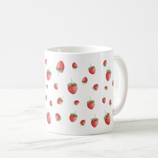 Strawberry Pattern Koffiemok (Voorkant rechts)