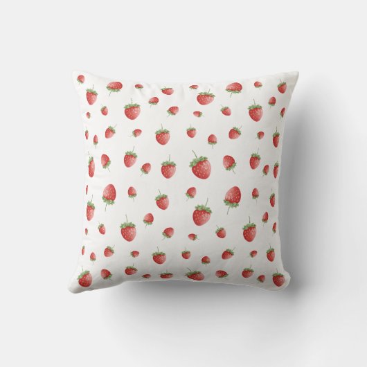 Strawberry Pattern Kussen (Achterkant)