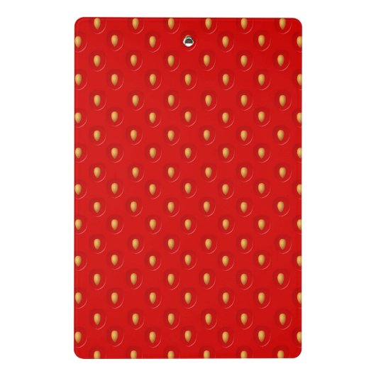 Strawberry Pattern Mini Klembord (Achterkant)