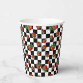 Strawberry Pattern Papieren Bekers (Rechts)