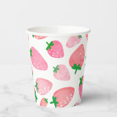 Strawberry Pattern Papieren Bekers (Links)