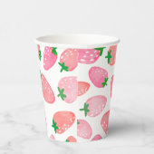 Strawberry Pattern Papieren Bekers (Rechts)