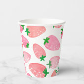 Strawberry Pattern Papieren Bekers (Voorkant)