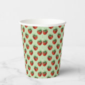 Strawberry Pattern Papieren Bekers (Rechts)