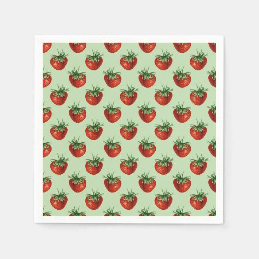 Strawberry Pattern Servet (Voorkant)