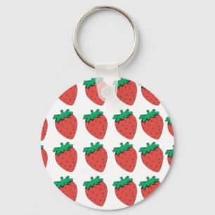 Strawberry Pattern Sleutelhanger